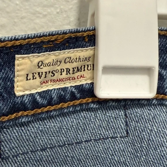 Levi’s Ribcage Straight Dark Wash Jeans Size 28 - Picture 5 of 11